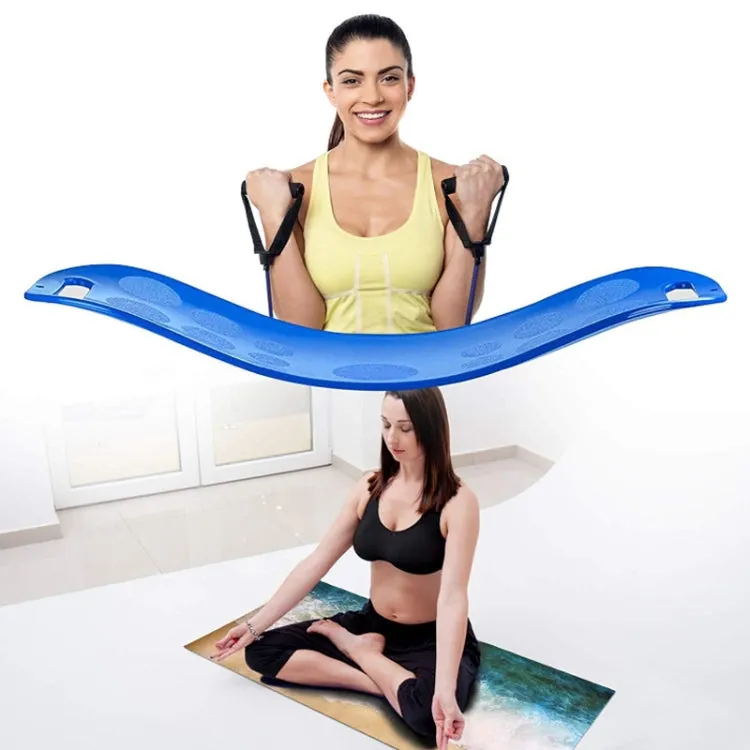ABS Twist Fitness Balance Board Abdomen Leg Swing Exercise Board Yoga Balance Board(Purple   Purple Rope)
