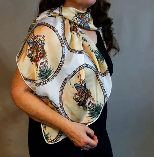 Adamov Collection Silk Scarf Starry Eyes