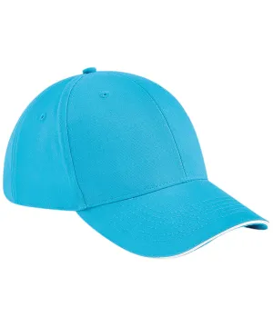 Athleisure 6-panel cap | Surf Blue/White