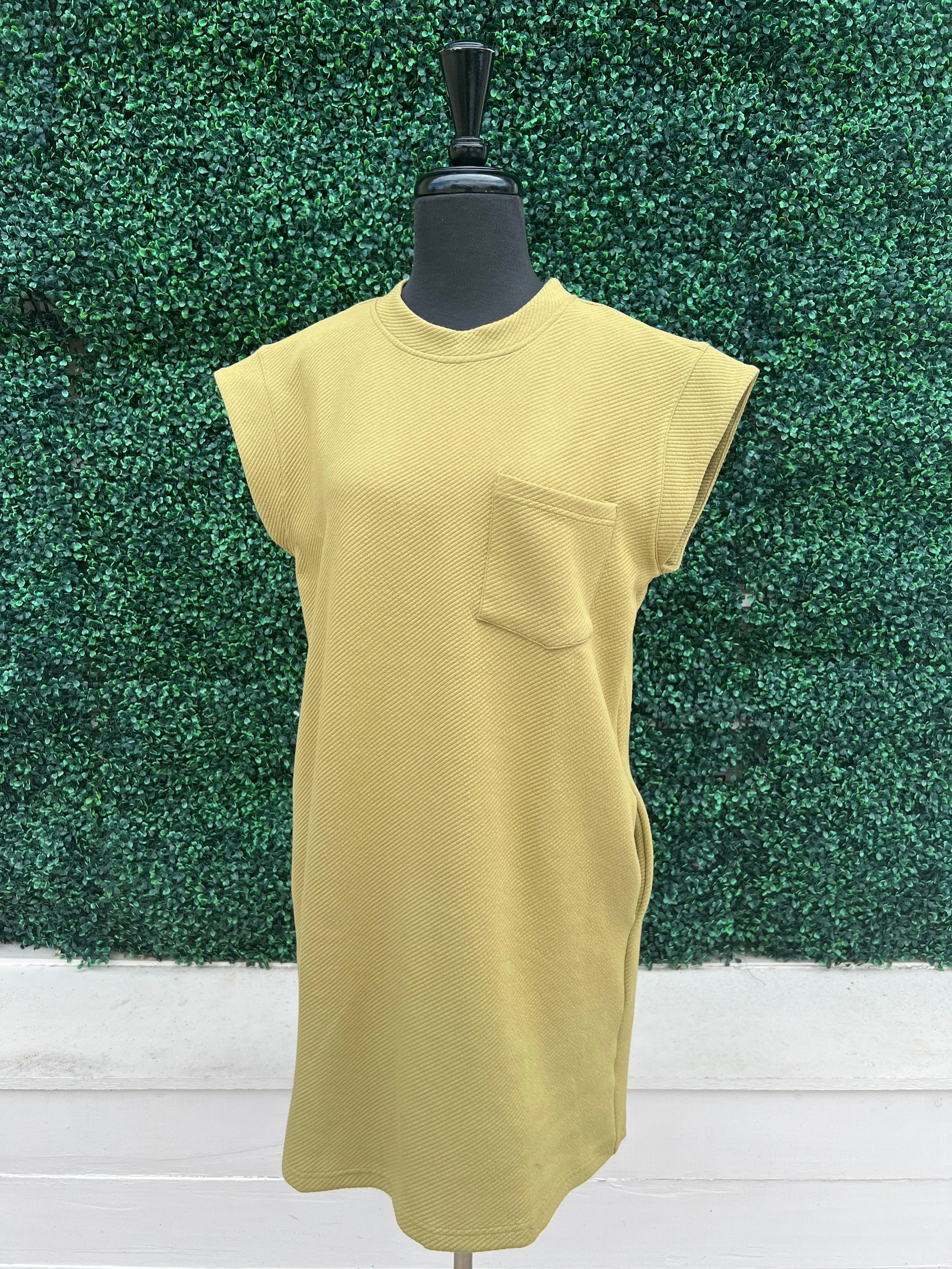 Athleisure Cap Sleeve Dress