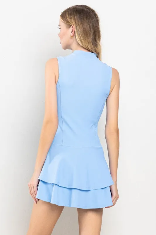 Athleisure V-Neck Dress
