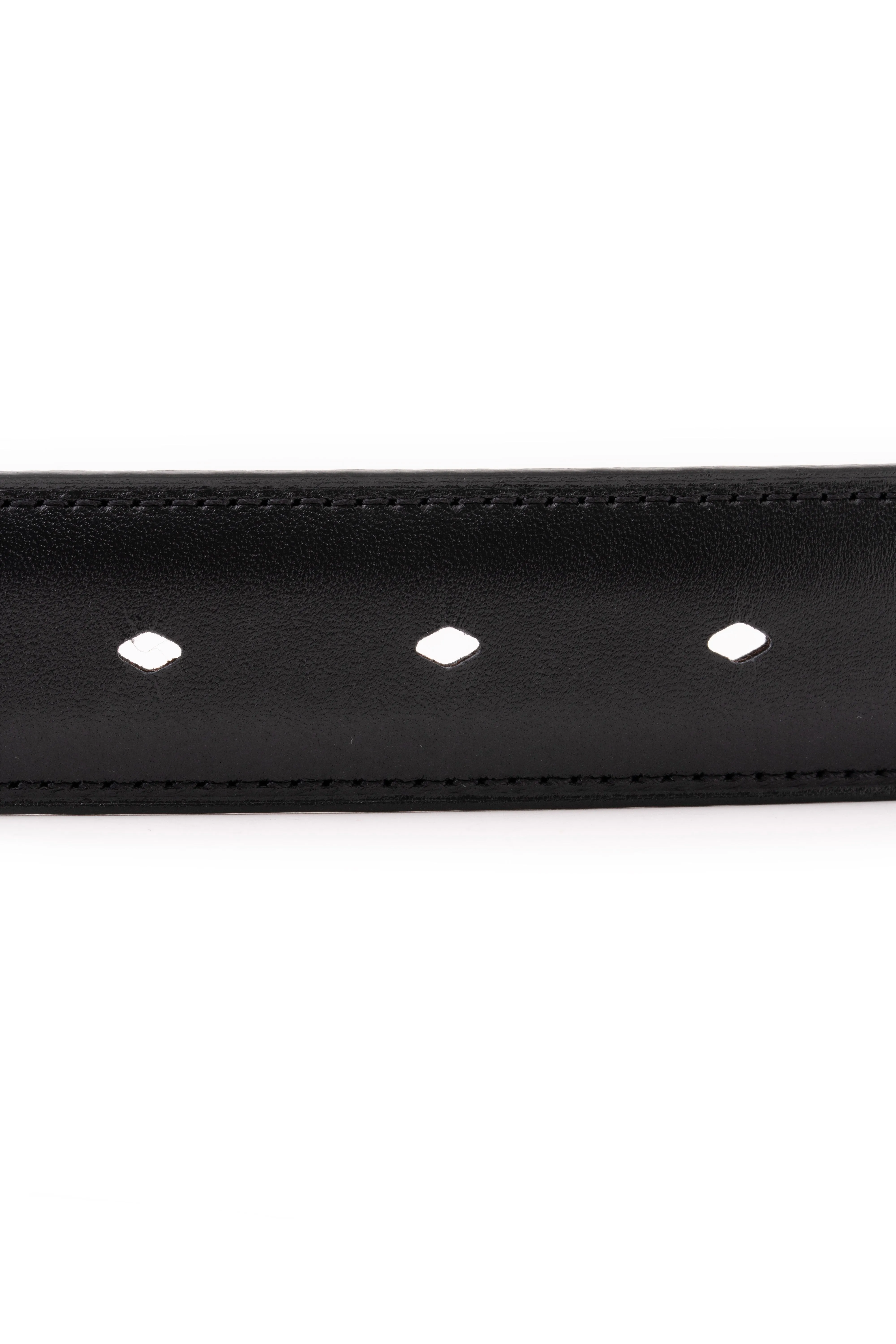 Black Boxcalf Leather Belt