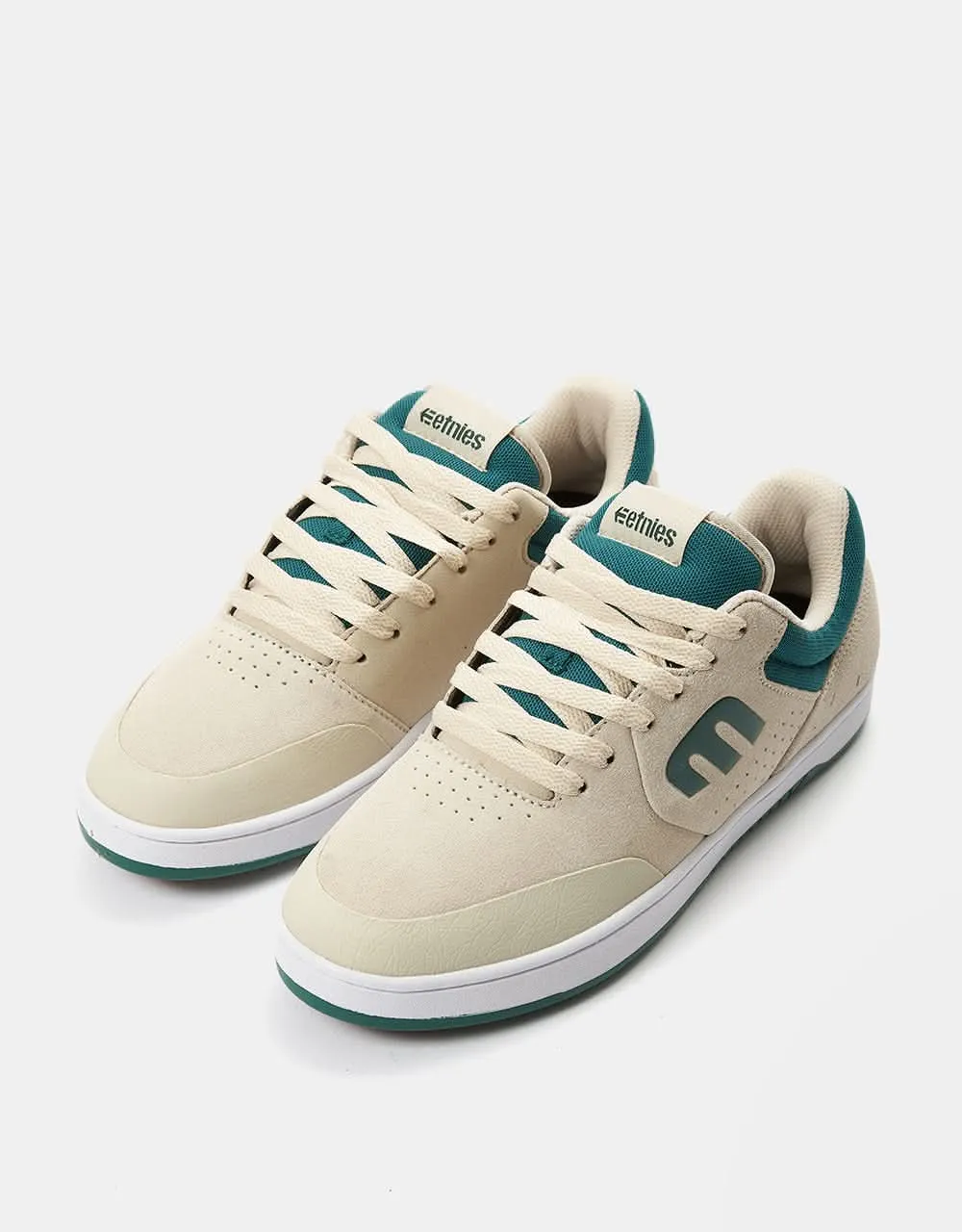 Etnies Marana Skate Shoes - Tan/Green