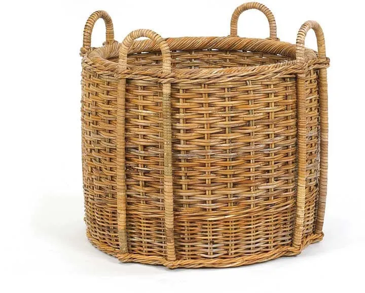 French Country Fireplace Basket