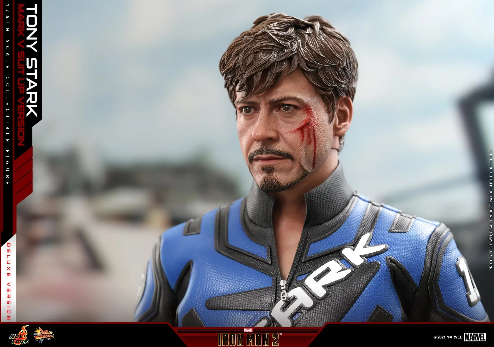 Hot Toys - MMS600 - Iron Man 2 - 1/6th scale Tony Stark (Mark V Suit up Version) Figure (Deluxe Version)