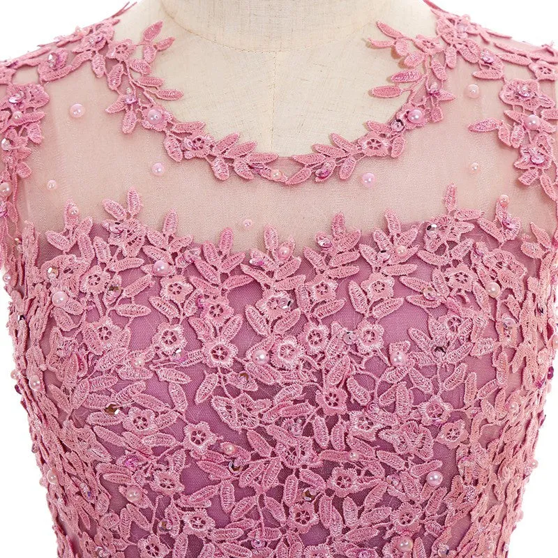 Lace Embroidery Long Prom Dresses