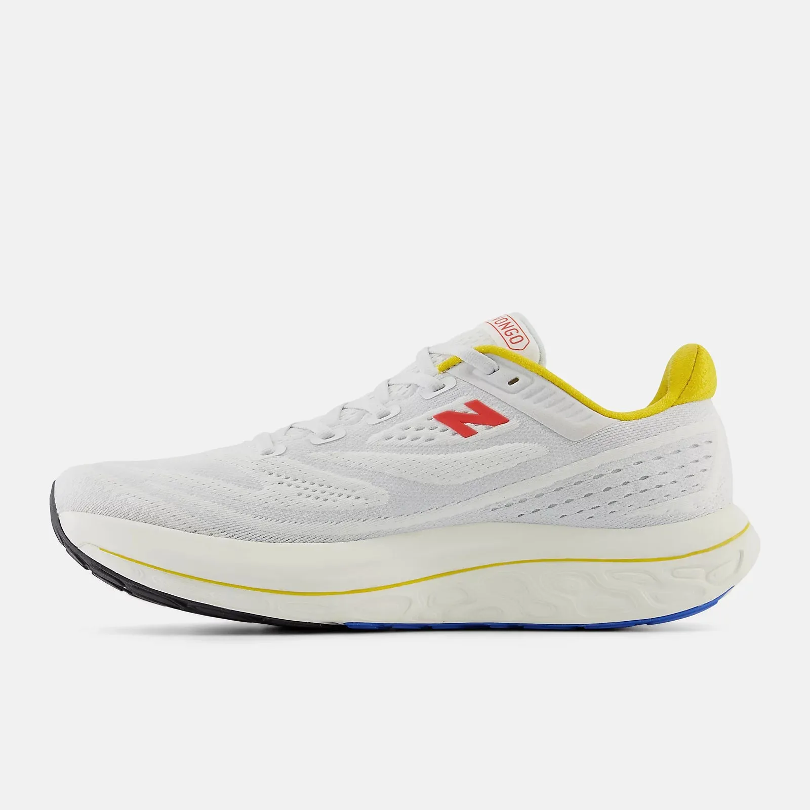 Men's New Balance Fresh Foam X Vongo v6 Running Shoe in White Lemon