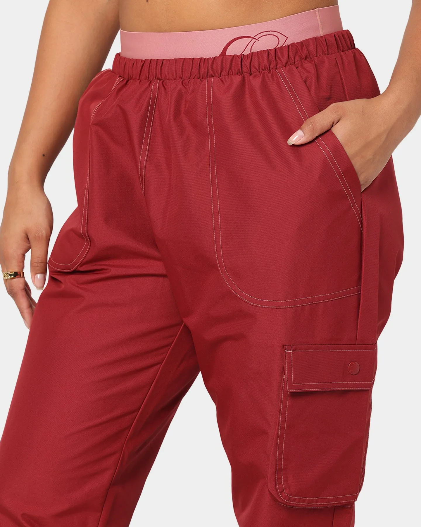 Reebok Women's Cardi B X Reebok Track Pants Triathlon Red