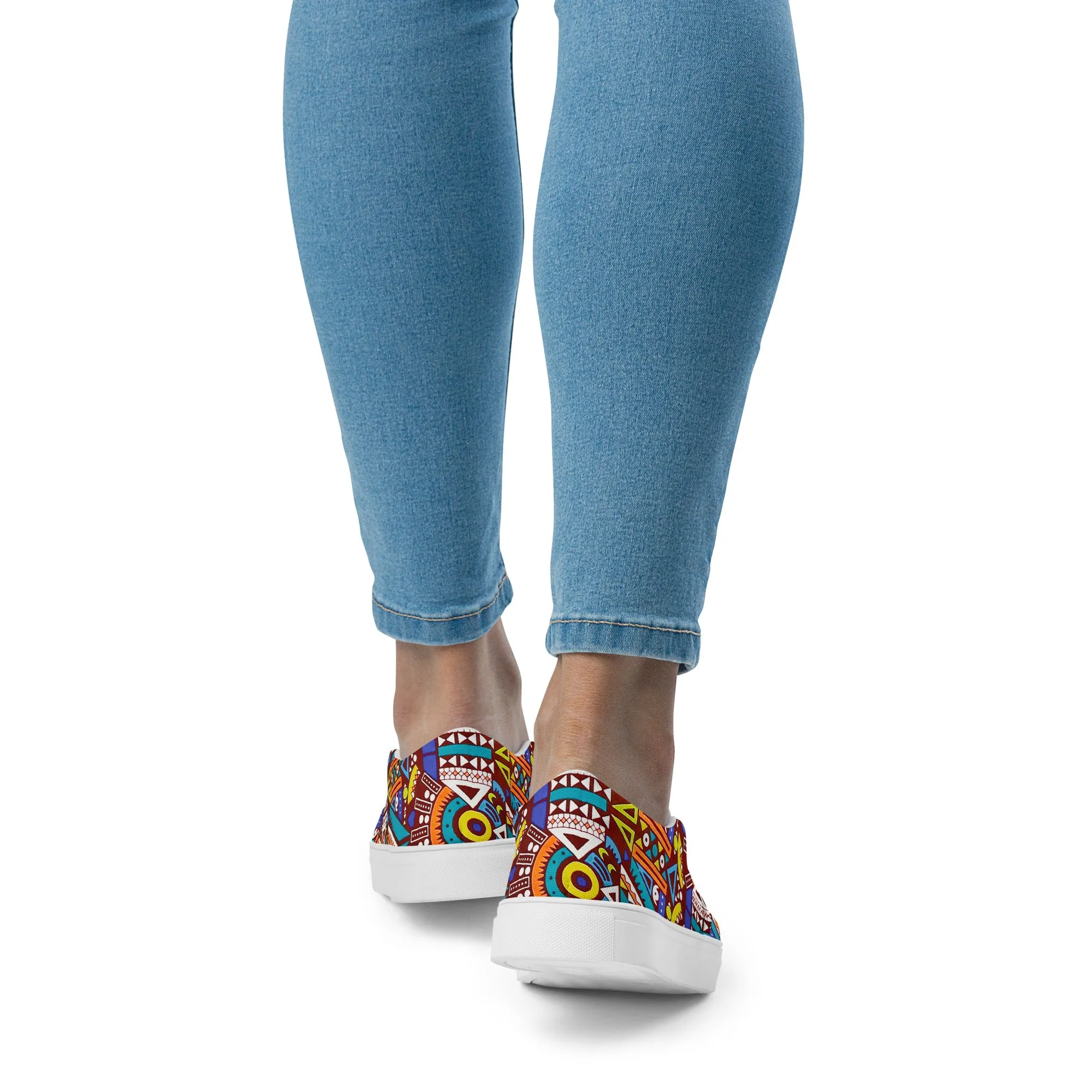 Tozi Aztec Print Women’s Slip-on Canvas Shoes