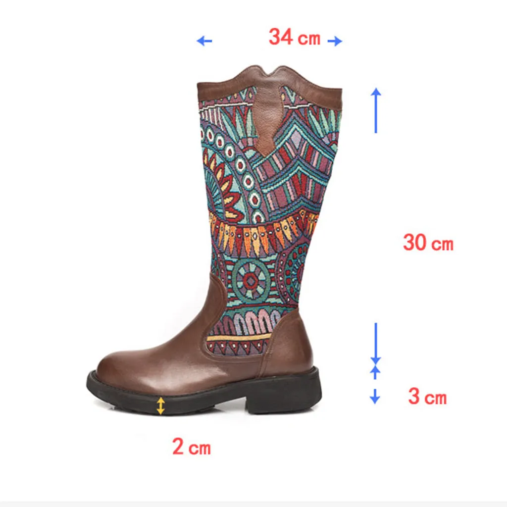 Winter Bohemian Retro Handmade Leather High Boots | Gift Shoes