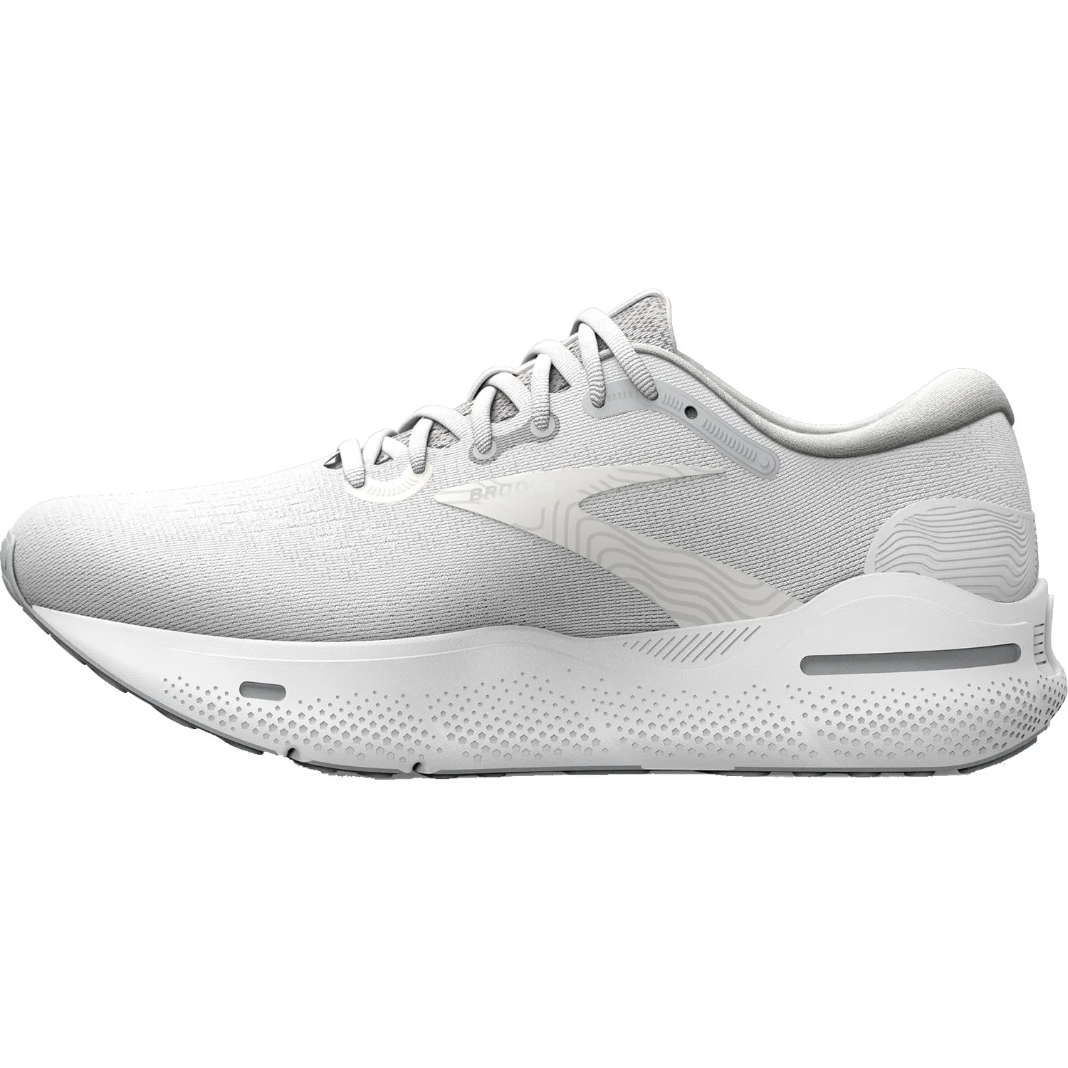Women's Brooks Ghost Max White/Oyster/Metallic Silver